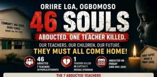 Posters of Abducted 7 Teachers and 39 Pupils In Oyo State Are Now on Display..