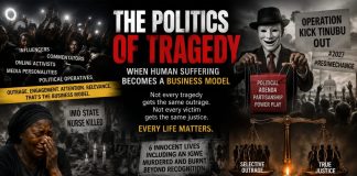 The Politics of Tragedy – When Human Suffering Becomes a Business Model — Analysis by Olugbenga Adebamiwa