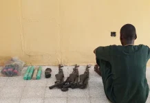 DSS Operatives Arrest Suspected Gun Courier in Kano