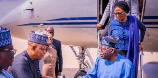 PRESIDENT TINUBU RETURNS TO ABUJA AFTER EID-EL-KABIR HOLIDAY